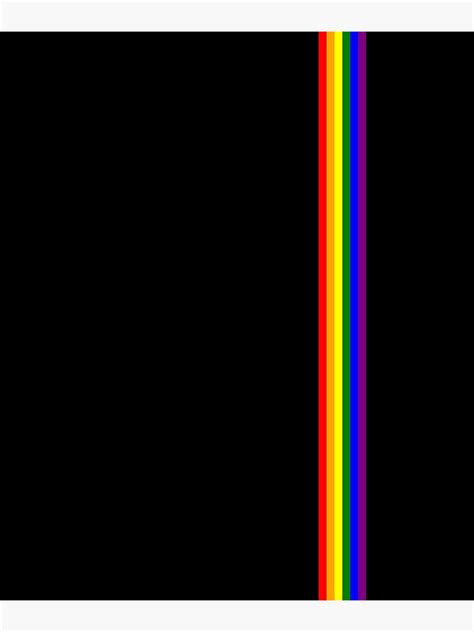 Gay Pride Lgbt Subtle Rainbow Stripe Vertical Flag Print Poster By Phoxydesign Redbubble