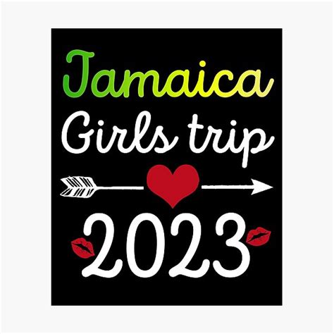jamaica girls jamaica girls trip 2023 jamaica squad jamaica vacation photographic print