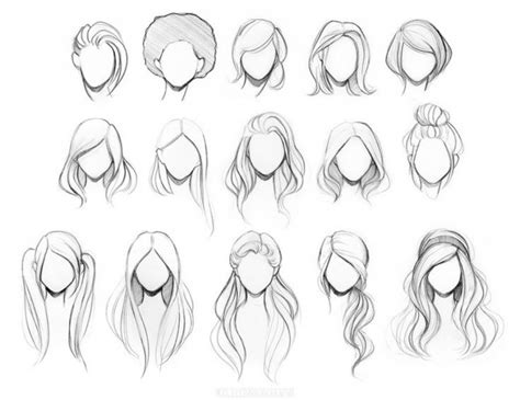 Hairstyles Drawing at PaintingValley.com | Explore collection of