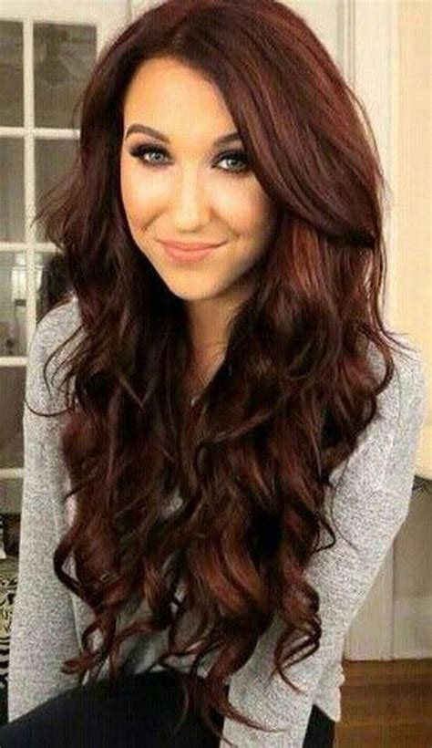 The red color is synonymous with a bold statement. 52+ Unique Dark Brown Hair Color Highlights - Outfits ...