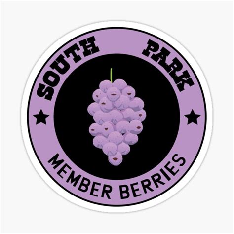 South Park Member Berries Sticker For Sale By Comptonassbenny Redbubble