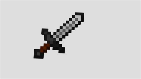Minecraft Iron Sword Download Free 3d Model By Mohammadxom 7726dc7
