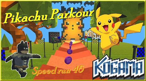 Kogama Pikachu Parkour Speed Run 46 Youtube