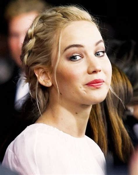 2017 Jennifer Lawrence Hairstyles Natural Braided Hair Do Cabelo