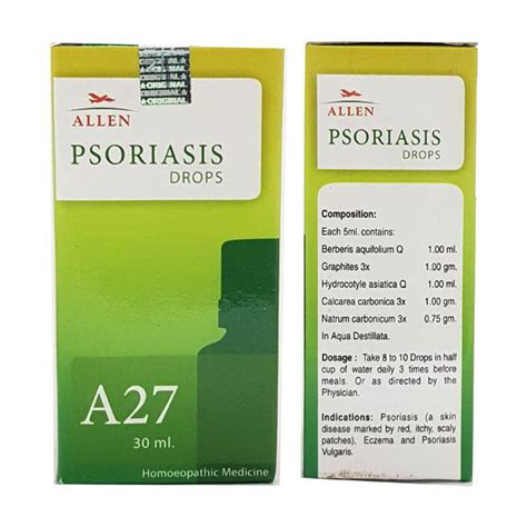 Buy Allen A27 Psoriasis Drops 30 Ml Online At Best Price Homeopathy