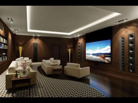 The best home theater system is in your grasp. Living room home theater room design ideas - YouTube