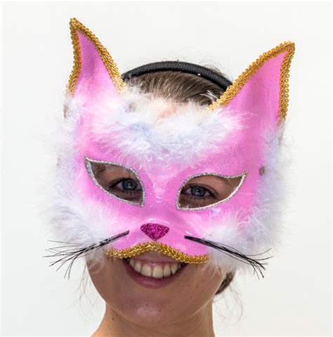 Pink Cat Mask Costume Cave