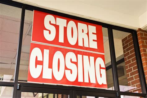 Store Closing Banner Revised Stock Photo Image 53279468