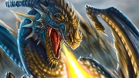 Wallpaper Face Fantasy Art Wings Fire Dragon Teeth Dragon Wings