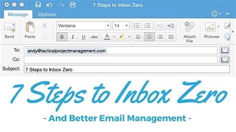 7 Steps To Inbox Zero And Better Email Management
