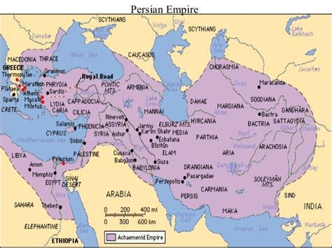 Persian Empire Timeline Map