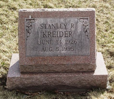 Stanley R Kreider 1926 1996 Find A Grave Memorial