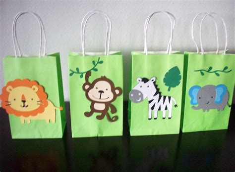 Jungle Themed Favor Bags By Yourpartyshoppe On Etsy 1700 Safari