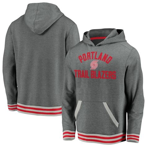 Portland trail blazers soccer inspired kits & crest redesign. Portland Trail Blazers Fanatics Branded Gray True Classics ...