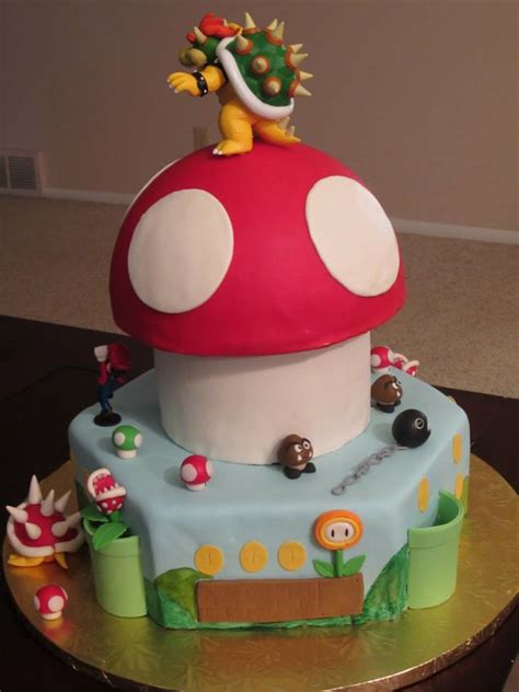 It is made by the princess herself according to toad as well as the ribbon on the side of the cake. J's Cakes: Super Mario Bros. Birthday Cake