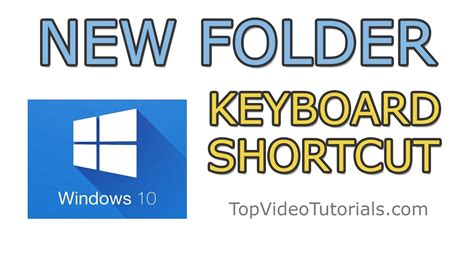 Create New Folder With Keyboard Shortcut In Windows 10 Youtube