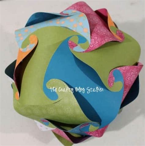 How To Make A Paper Sphere The Crafty Blog Stalker