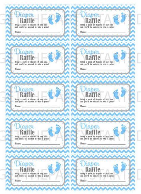 And they were lucky to have been chosen from the bowl of raffle tickets! DIAPER RAFFLE TICKETS - Printable Baby Shower Raffle ...