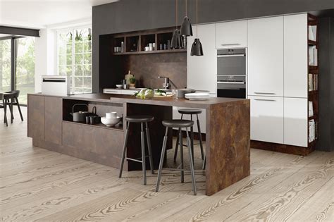 We did not find results for: Sleek modern kitchen featuring white gloss doors, textured ...
