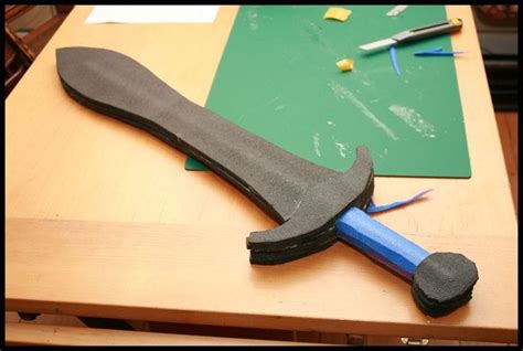 How To Make A Duct Tape Sword Larp Diy Foam Sword Diy Foam Props