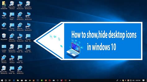 How To Showhide Desktop Icons In Windows 10 Youtube