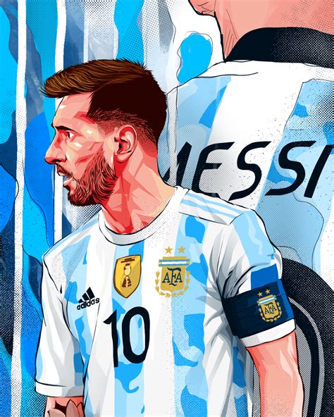 Lionel Messi Illustration Artwork On Behance