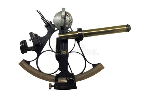 astrolabe en bronze antique de sextant de navigation sur le fond blanc image stock image du