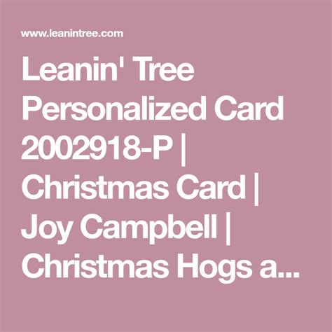Leanin Tree Personalized Card 2002918 P Christmas Card Joy