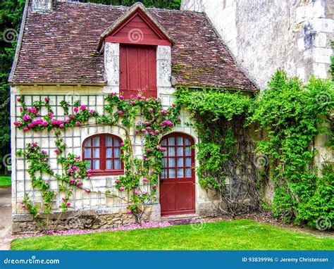 A Picturesque French Cottage In The Village France Stock Photo Image