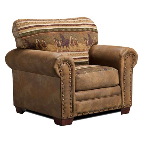 American Furniture Classics Wild Horses Chair Western