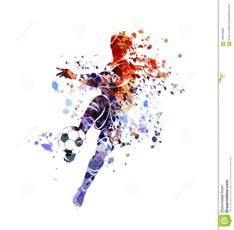 Jun 15, 2021 · de vrij speelde echt werelds. De Voetballer Van Het Waterverfsilhouet Vector Illustratie ...