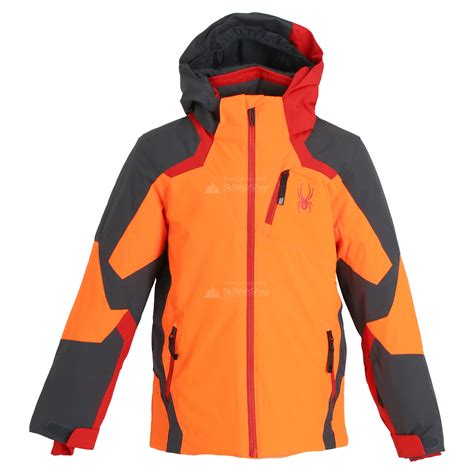 Spyder Leader Ski Jacket Kids Bryte Orange