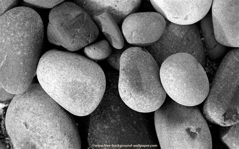 Free Download Black And White Beach Pebbles Stone Background Wallpaper