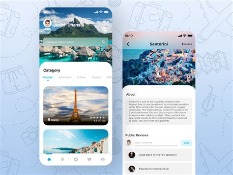 Travel App Ui On Behance