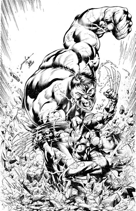 Hulk Vs Wolverine Inks By Jonastrindade On Deviantart
