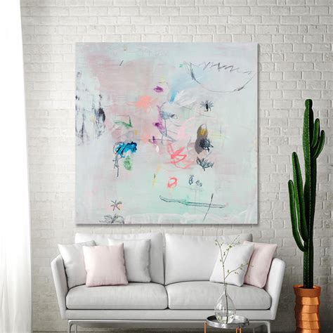 Abstract Painting Print Extra Large Wall Art Above Bed