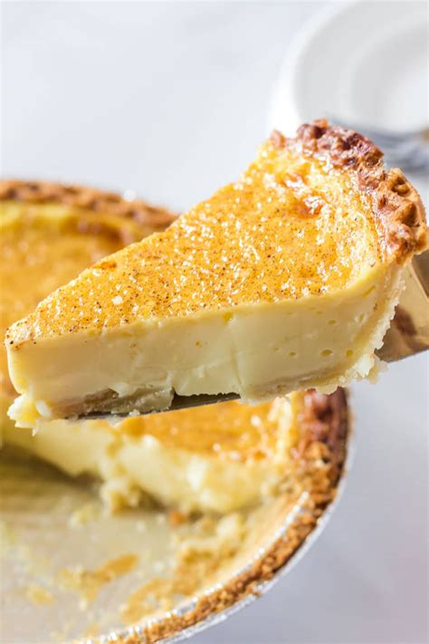 The egg yolks, beaten with sugar, butter, flour, and milk, . This old-fashioned egg custard pie can use regular milk ...
