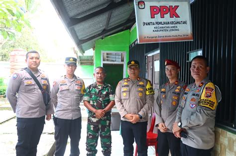 Kabag Ops Polres Lebong Monitoring Rapat Pleno Ppk Sinar Fakta