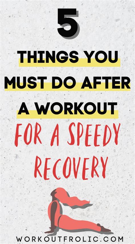 5 crucial things to do after a workout for better results workout recovery workout workout