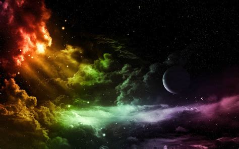 Clouds Colorful Space Sky Wallpapers Hd Desktop And