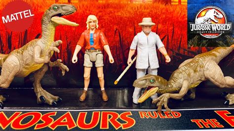 Mattel Legacy Collection Isla Nublar Escape Set Review Jurassic World Youtube