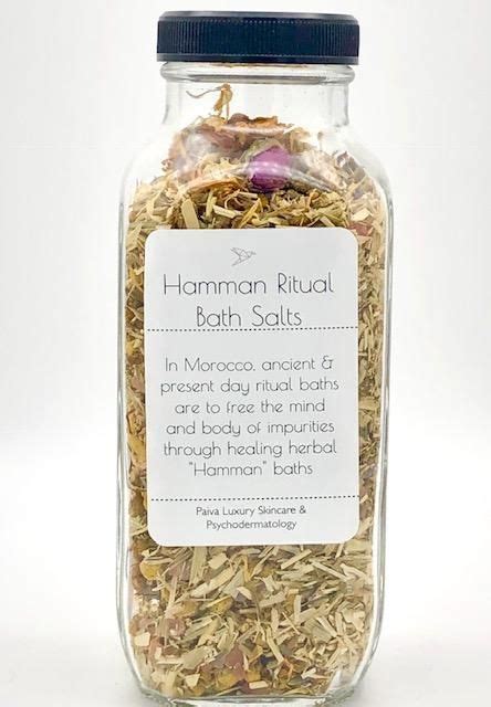 Bathing in sea salt allows you to relax, ease muscle tension and smooth your skin. Hamman Ritual Bath Salt | Ritual bath, Bath salts, How to ...
