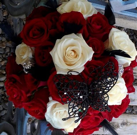 Rd white black wedding bouquets. black white and red wedding bouquets - Google Search | Red ...
