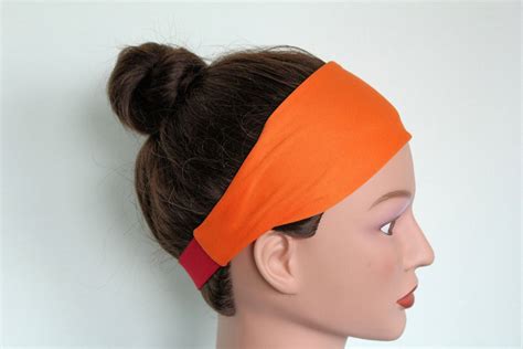 Orange Workout Headband Yoga Headband Hair Band Exercise