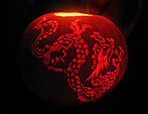 Feed Me Chinese Dragon Pumpkin Carving