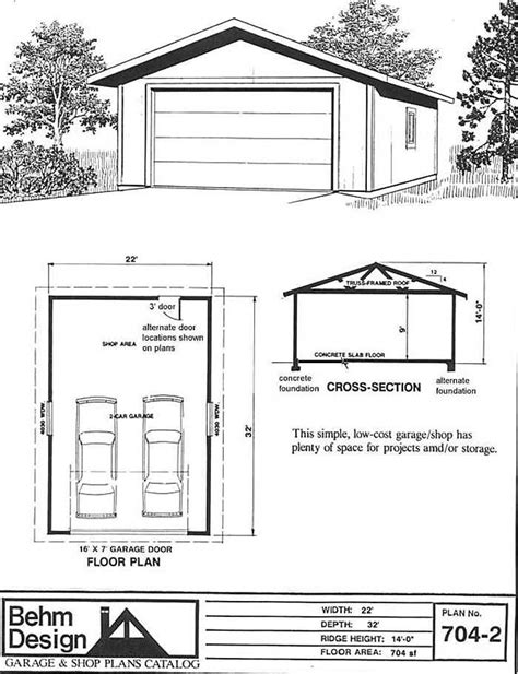 Garage Shop Plans Two Car Garage Shop House Plans Garage Floor