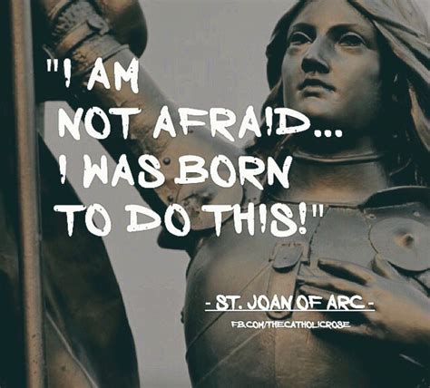 Joan Of Arc Inspirational Quote Print Modern Typography Wall Etsy Artofit