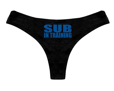 Sub In Training Panties Sexy Slutty Bdsm Collared Submissive Etsy