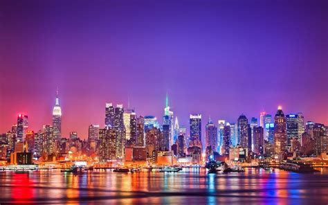 Download City Light At Night Wallpaper In High Resolution By Ravent