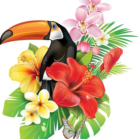 Im Offering A Discount Tropical Flowers Illustration Tropical Art